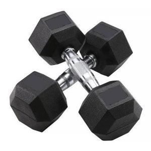 hexagonal dumbbells for strength training