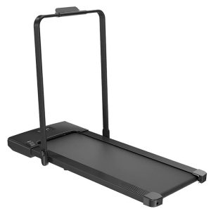 compact foldable walking pad treadmill with handlebar for home and office fitness